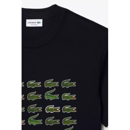 T-SHIRT RELAXED FIT AVEC CROCODILES ICONIQUES