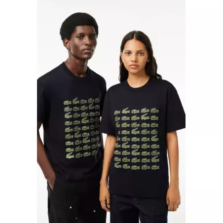 T-SHIRT RELAXED FIT AVEC CROCODILES ICONIQUES