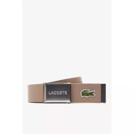 CEINTURE SANGLE BOUCLE GRAVÉE LACOSTE ÉDITION MADE IN FRANCE