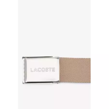 CEINTURE SANGLE BOUCLE GRAVÉE LACOSTE ÉDITION MADE IN FRANCE