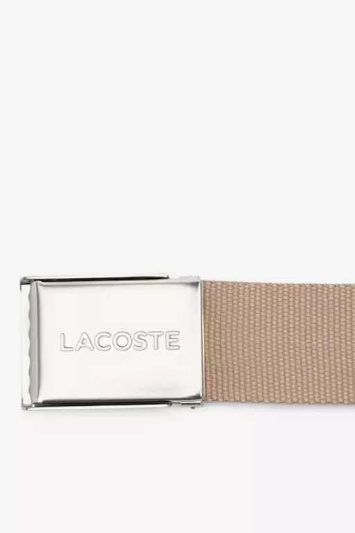 CEINTURE SANGLE BOUCLE GRAVÉE LACOSTE ÉDITION MADE IN FRANCE