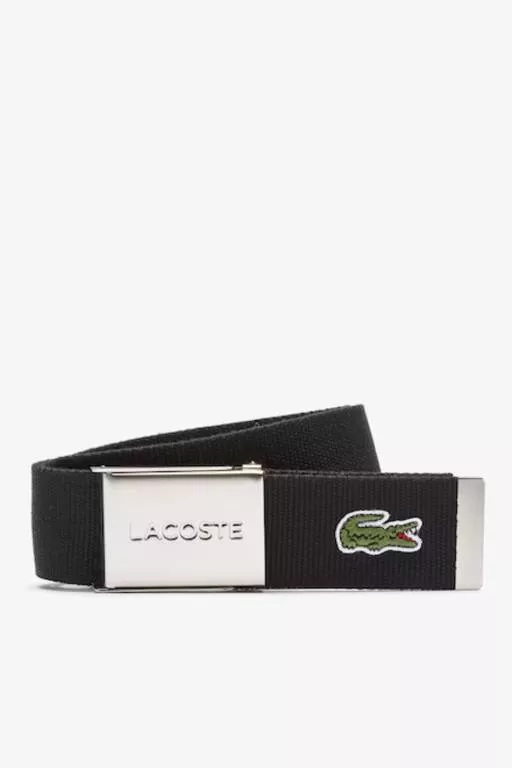 CEINTURE SANGLE BOUCLE GRAVÉE LACOSTE ÉDITION MADE IN FRANCE