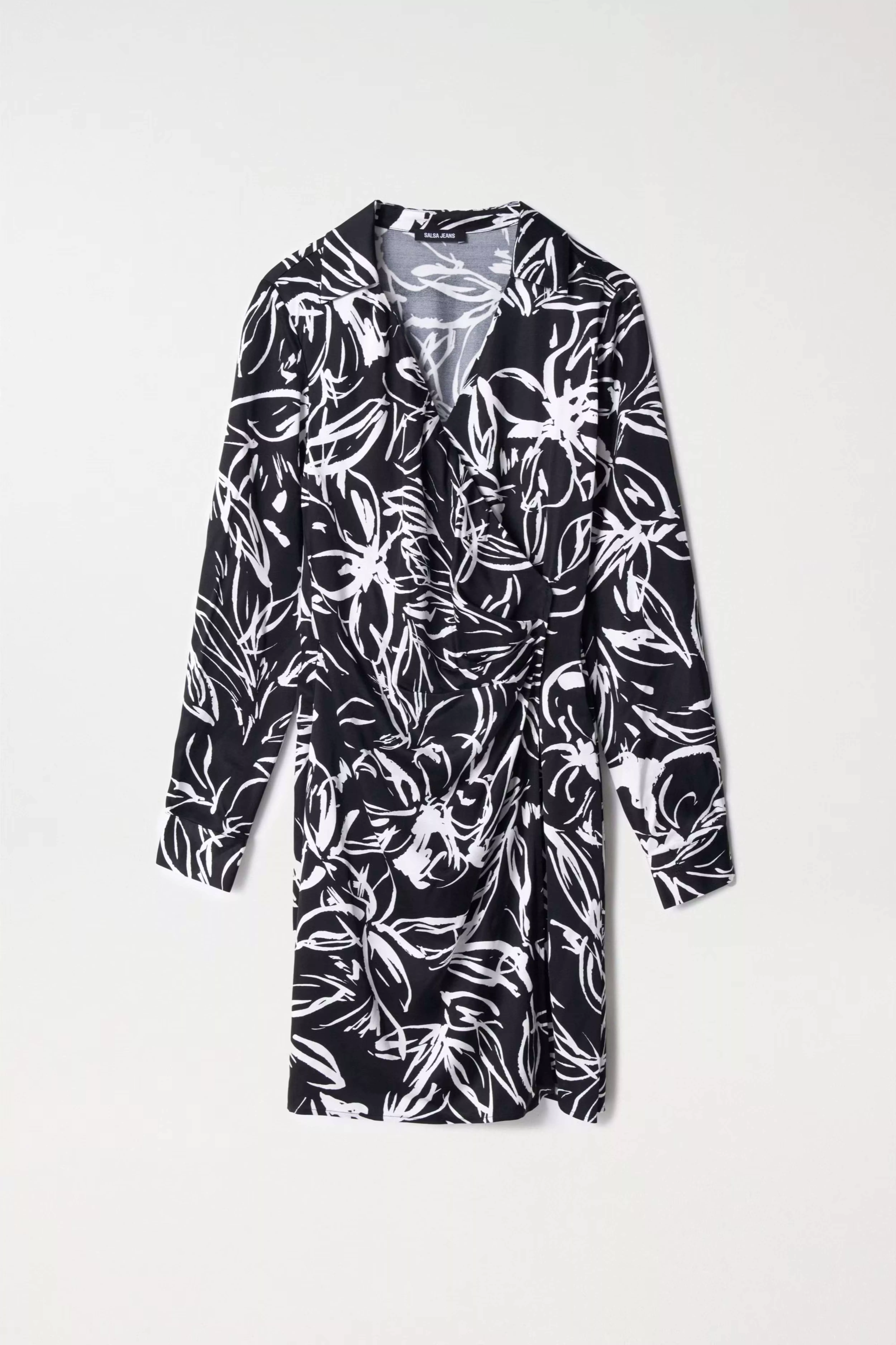 ROBE SATINÉE À IMPRIMÉ FLEURI