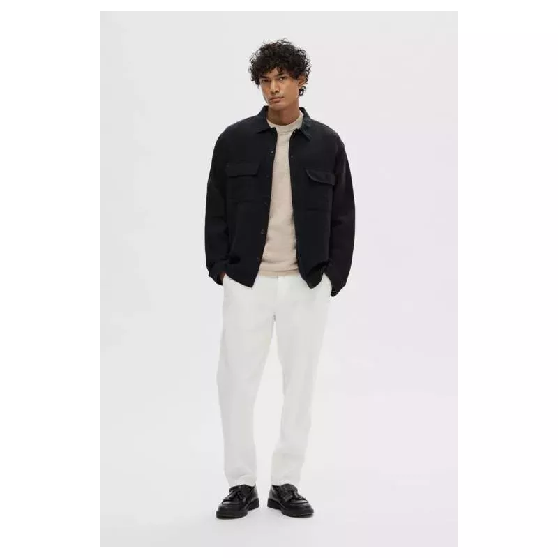 SLHMADS-LINEN OVERSHIRT LS NOOS