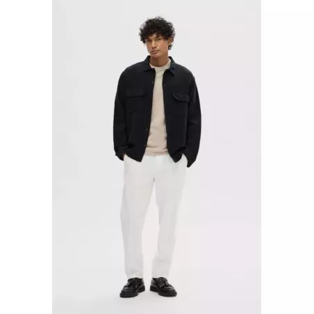 SLHMADS-LINEN OVERSHIRT LS NOOS