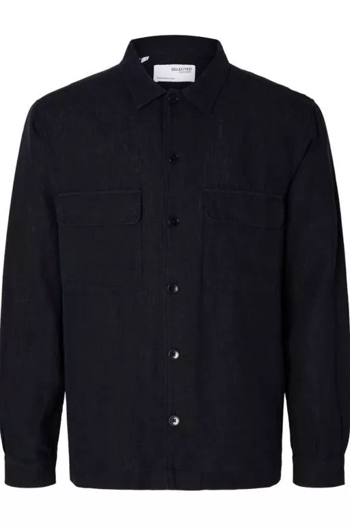 SLHMADS-LINEN OVERSHIRT LS NOOS