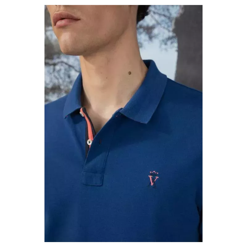 PIBO M SS BICOLOR LOGO POLO