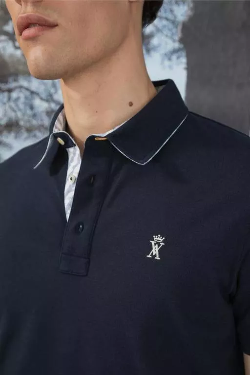 PETERSHAM2 M STRIPED DET POLO