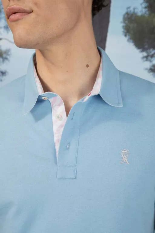 PETERSHAM2 M STRIPED DET POLO