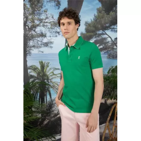 PETERSHAM2 M STRIPED DET POLO