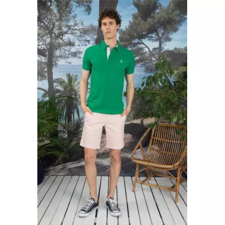 PETERSHAM2 M STRIPED DET POLO