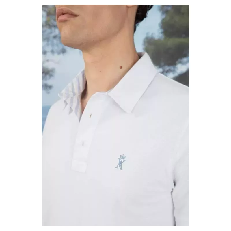 PETERSHAM2 M STRIPED DET POLO