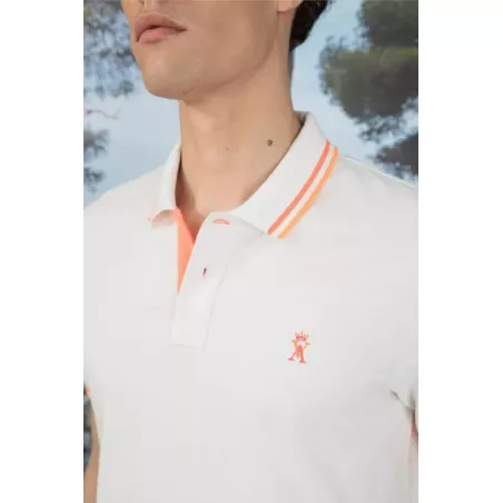 PHIO M SS POLO WITH FLUO LOGO