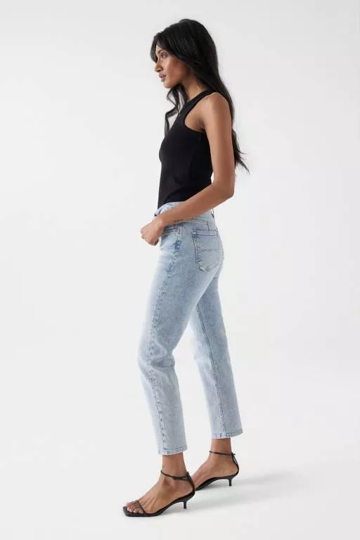 JEAN TRUE CROPPED SLIM CLAIR