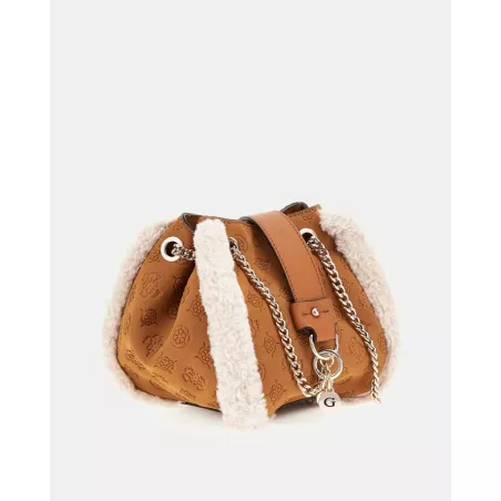 Davika faux fur mini handbag