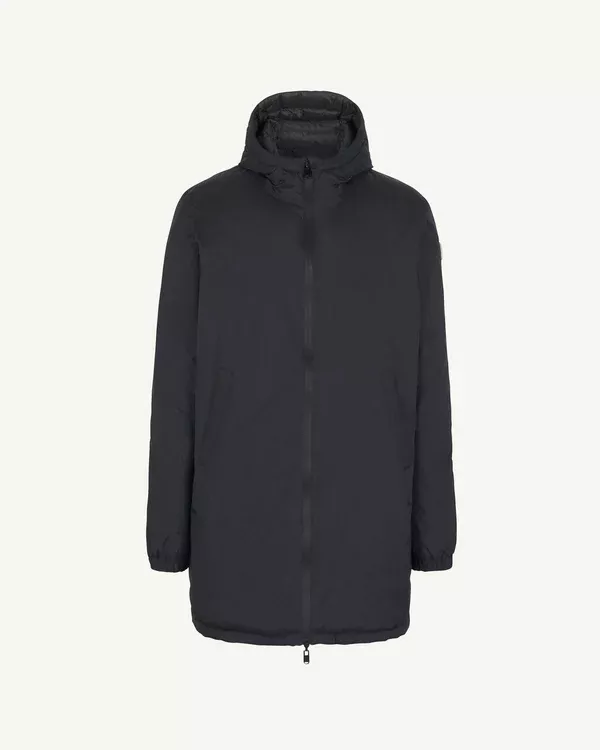 Doudoune longue réversible à capuche Noir Amsterdam 2.0
