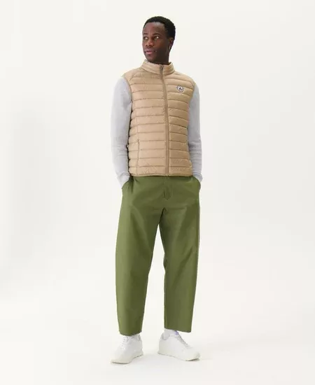 Doudoune sans manches Beige Tom