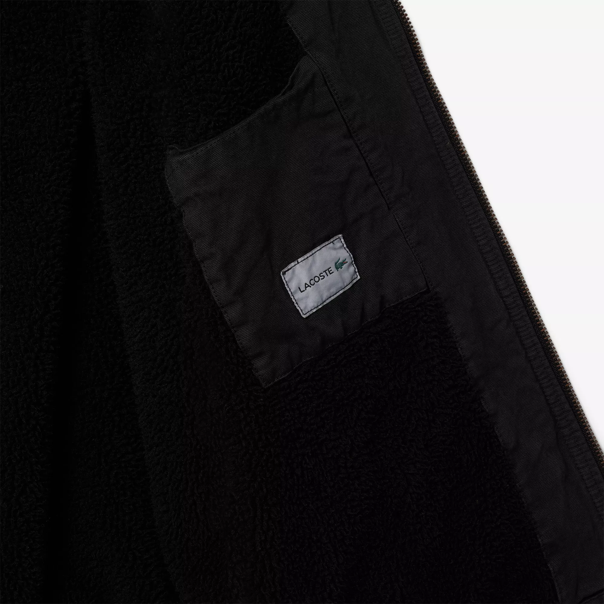 BLOUSON COURT DOUBLÉ SHERPA