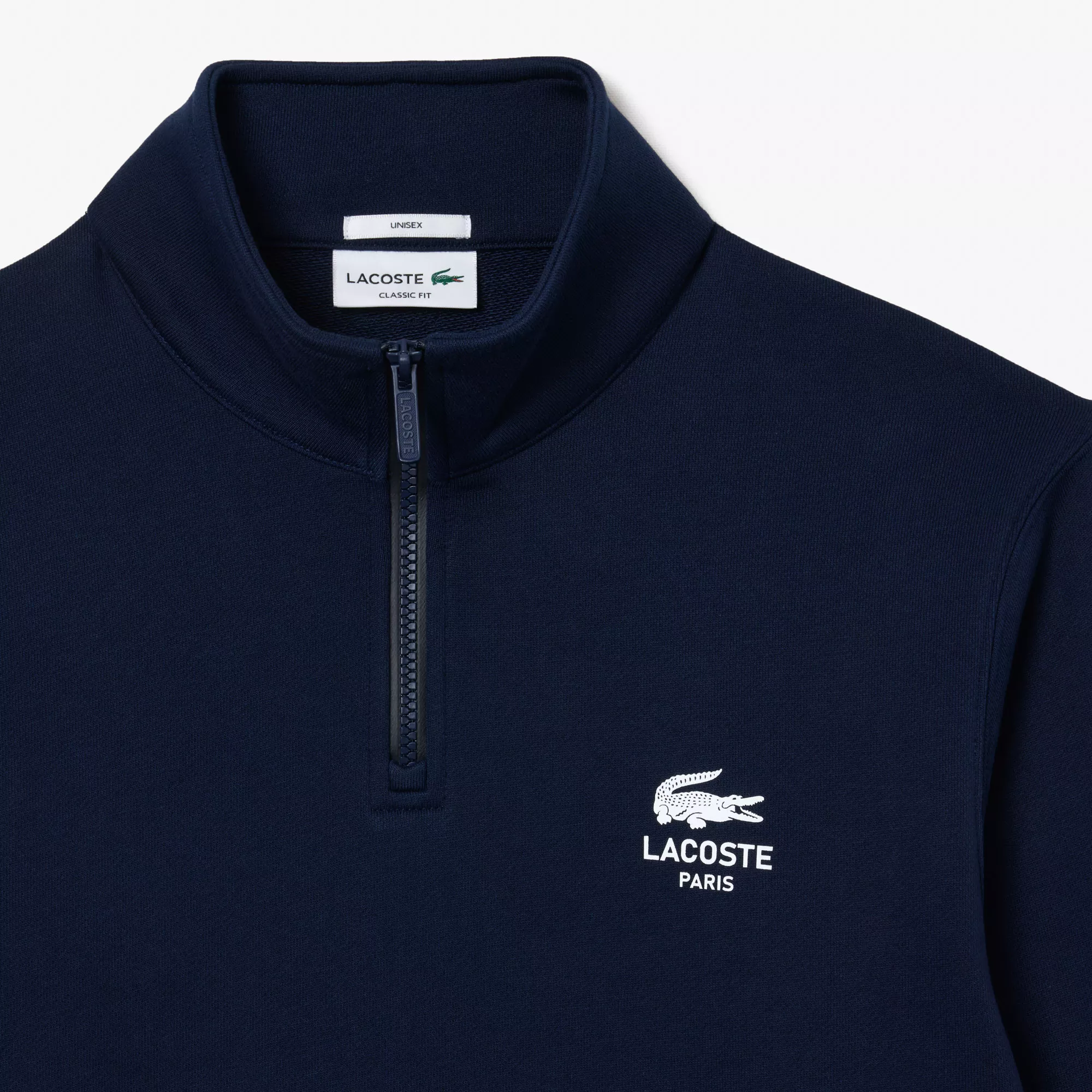 SWEATSHIRT COL MONTANT ZIPPÉ