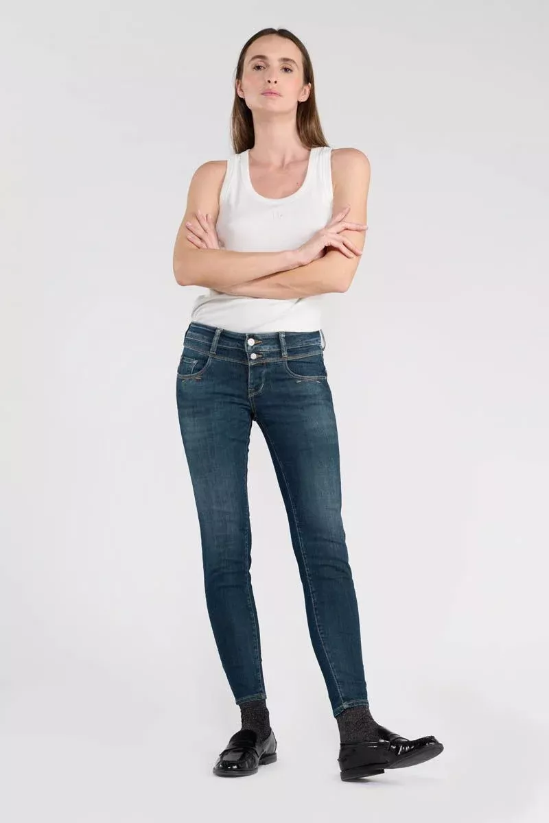 Jeans pulp slim Berly 7/8ème bleu N°1