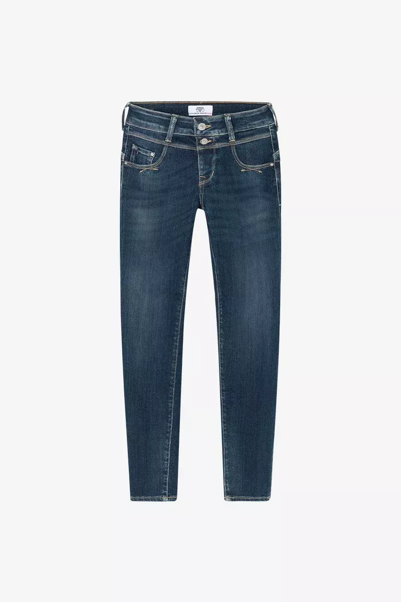 Jeans pulp slim Berly 7/8ème bleu N°1