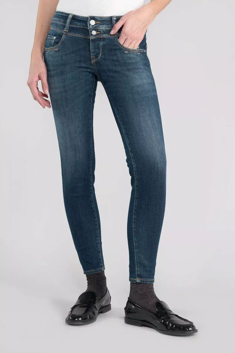 Jeans pulp slim Berly 7/8ème bleu N°1