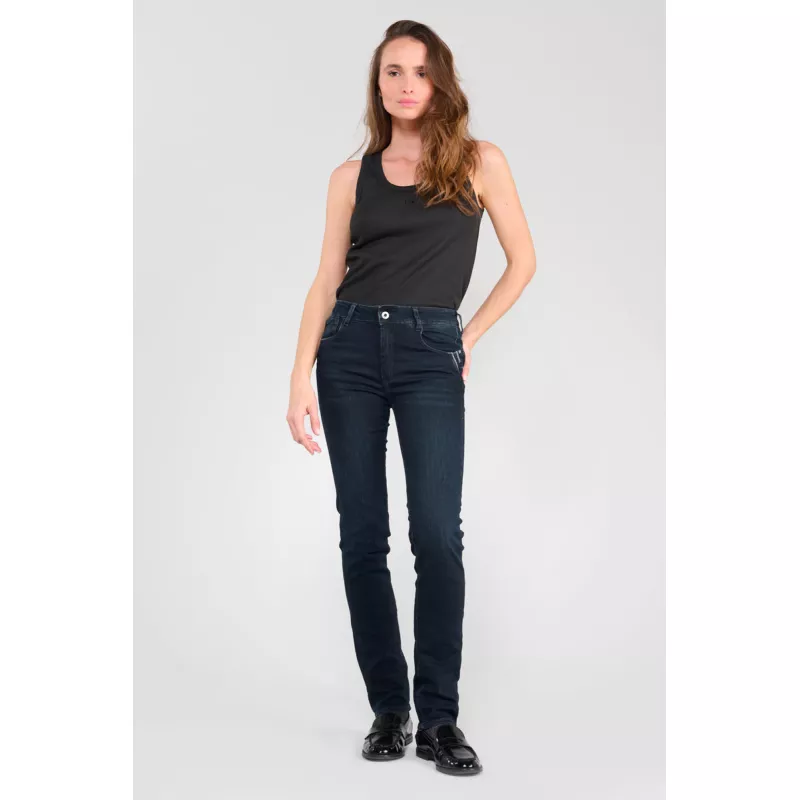 Jeans pulp regular Vida taille haute bleu-noir N°2