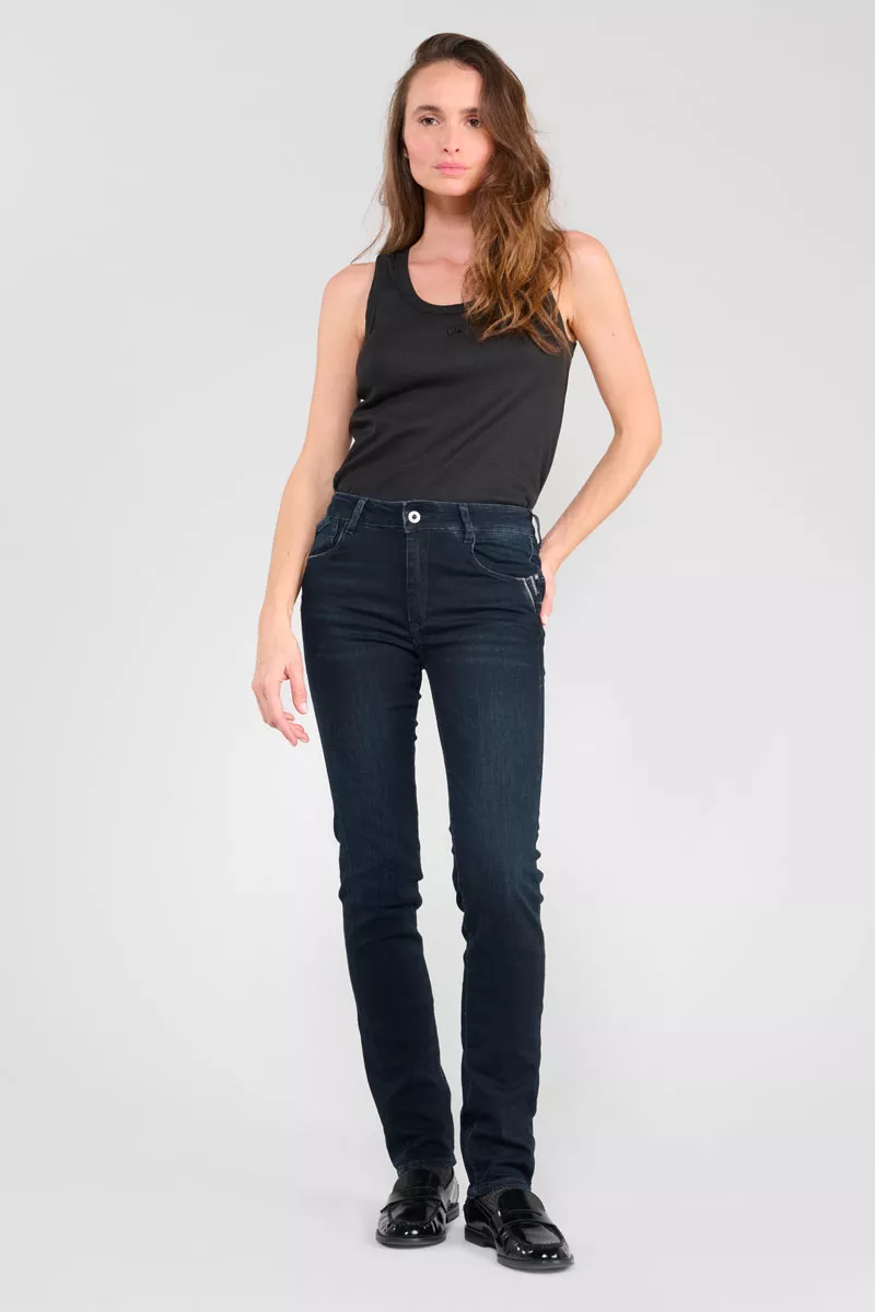 Jeans pulp regular Vida taille haute bleu-noir N°2