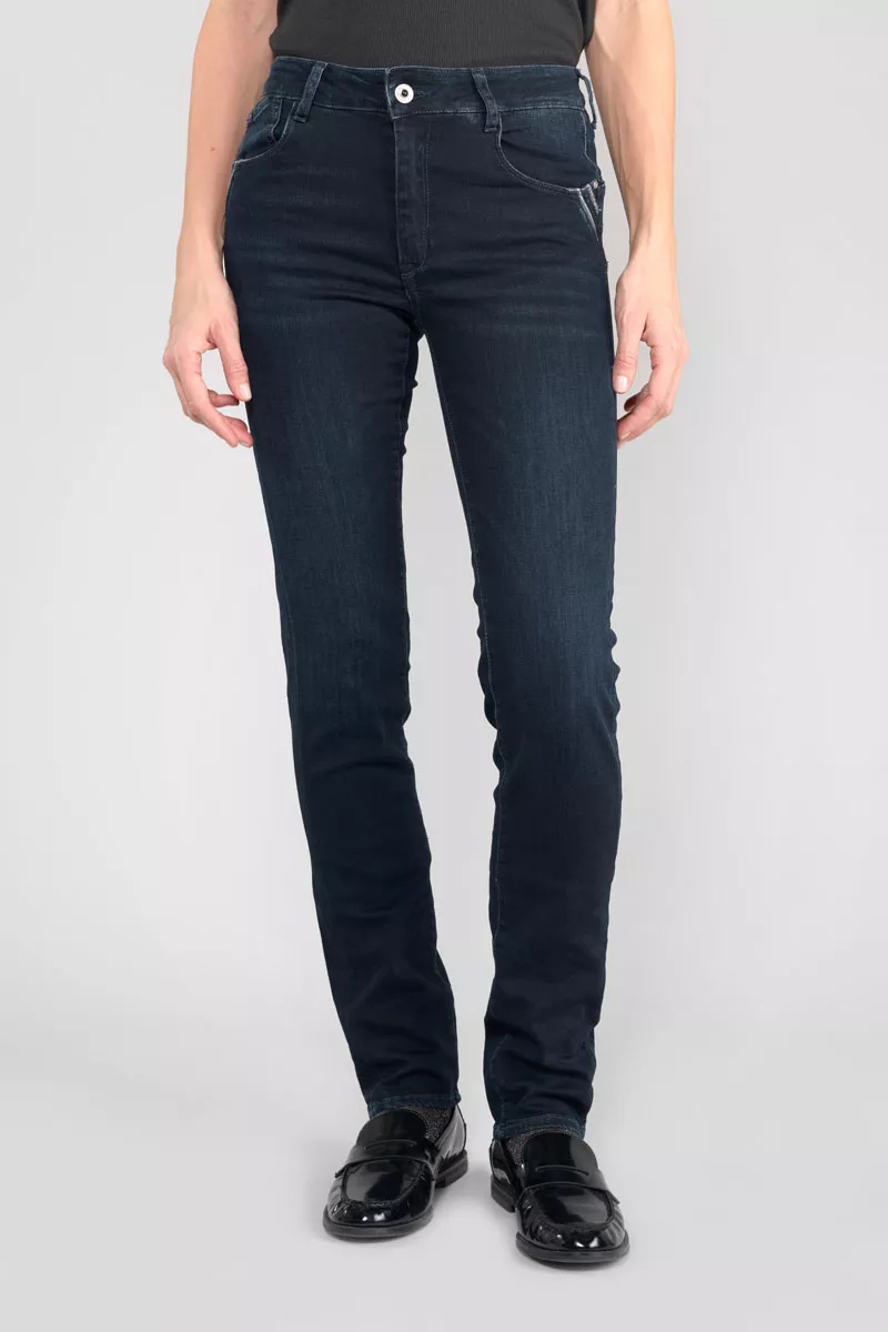 Jeans pulp regular Vida taille haute bleu-noir N°2