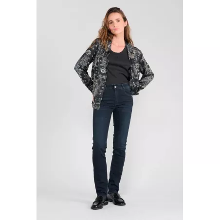 Jeans pulp regular Vida taille haute bleu-noir N°2