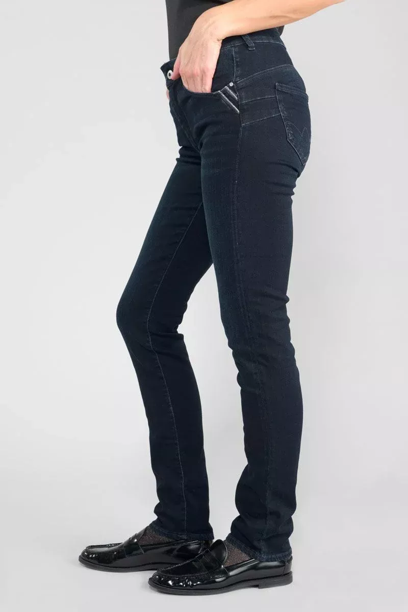 Jeans pulp regular Vida taille haute bleu-noir N°2