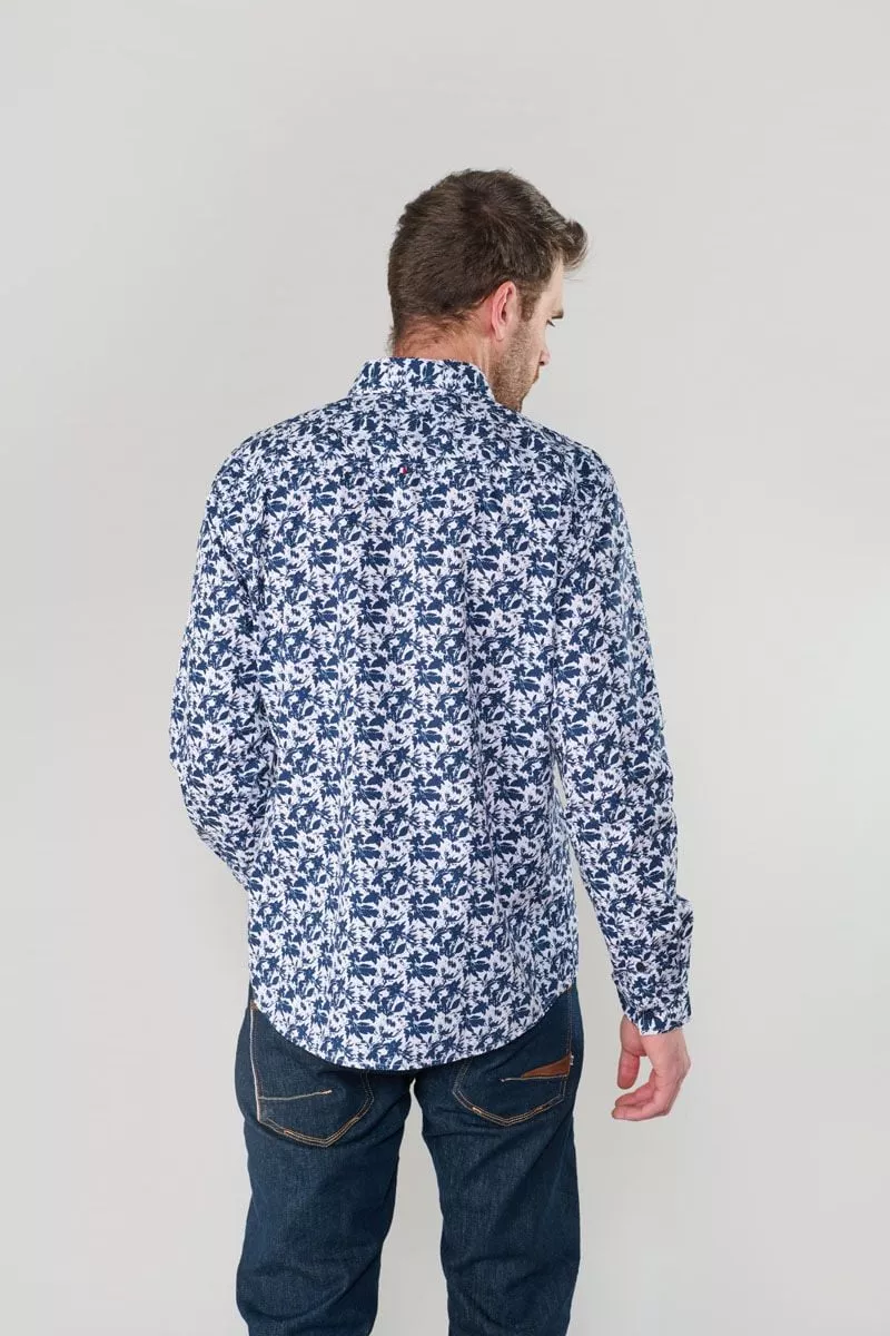 Chemise Juna à motif feuilles