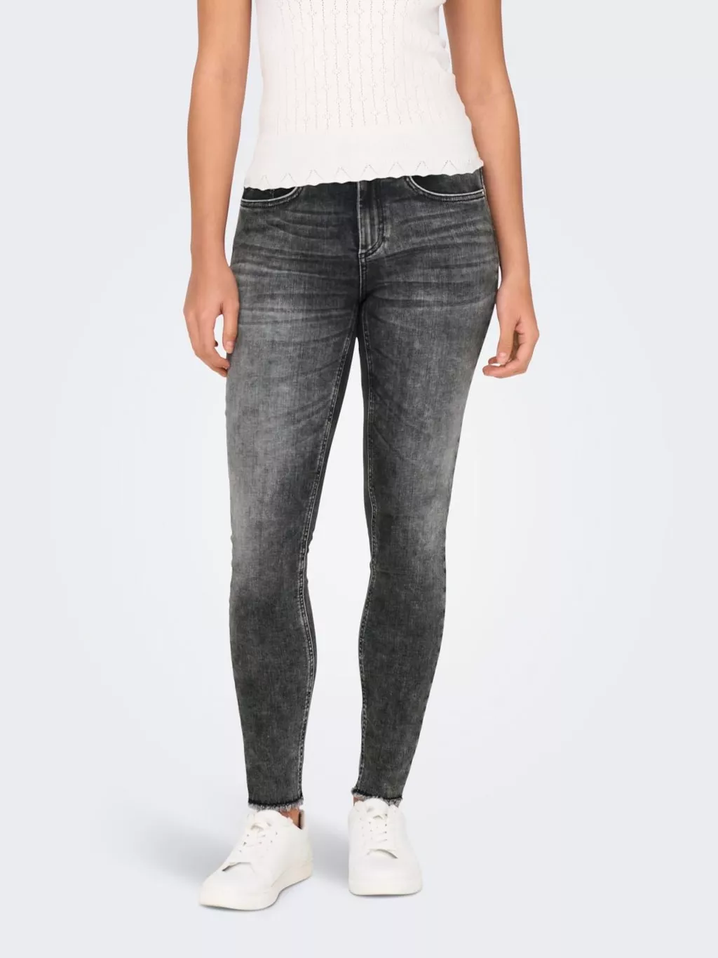 JEANS SKINNY FIT TAILLE MOYENNE