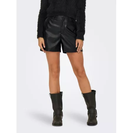 ONLIDINA HW FAUX LEATHER SHORTS CC PNT