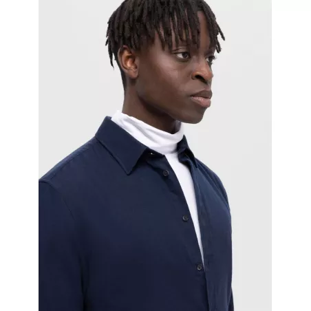 SLHSLIMOWEN-CHEMISE BROSSÉE