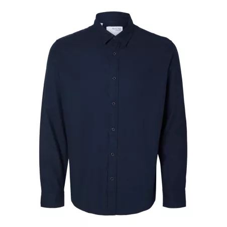 SLHSLIMOWEN-CHEMISE BROSSÉE