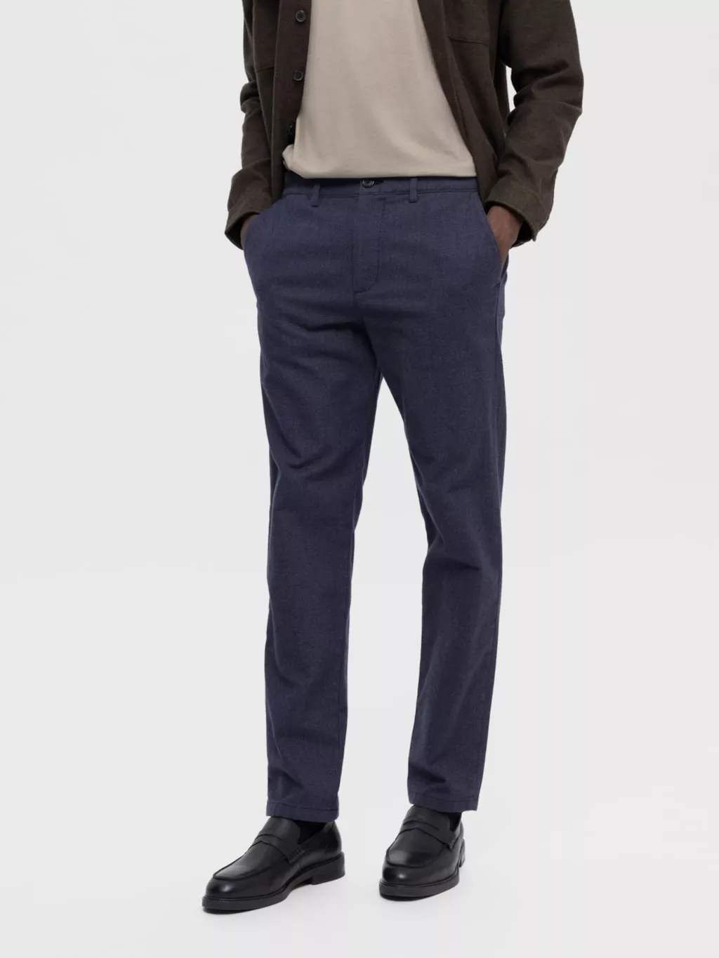 SLH175-BROSSÉ COUPE SLIM CHINOS
