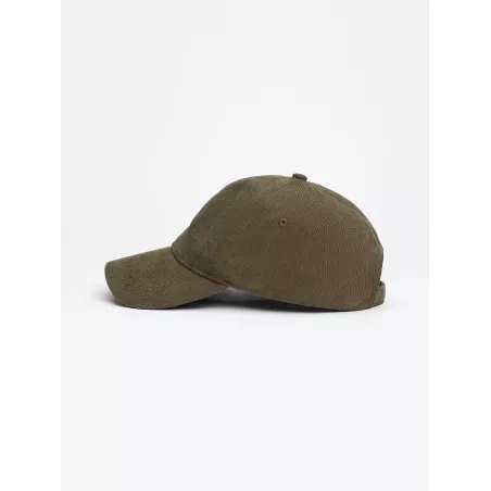 Casquette 6 panneaux en velours côtelé