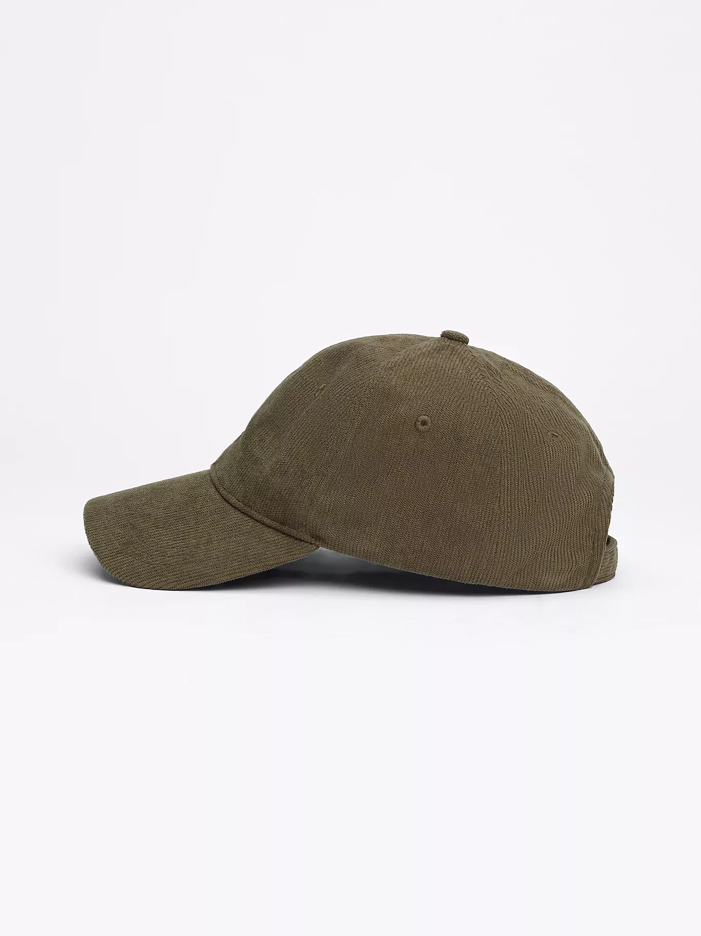 Casquette 6 panneaux en velours côtelé