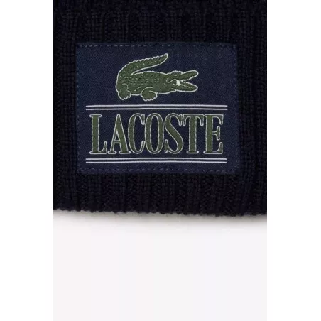 BONNET UNISEXE LACOSTE EN LAINE