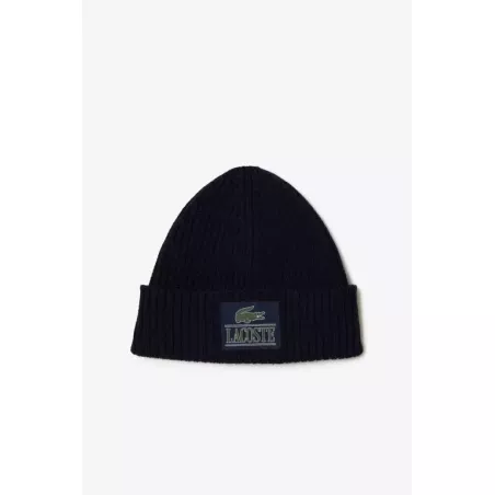 BONNET UNISEXE LACOSTE EN LAINE