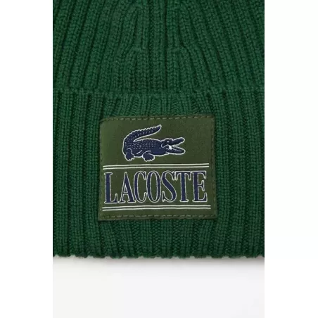 BONNET UNISEXE LACOSTE EN LAINE