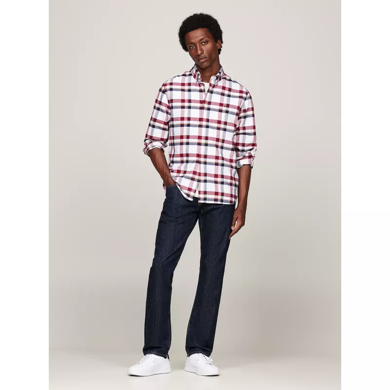 Chemise Oxford coupe standard à carreaux
