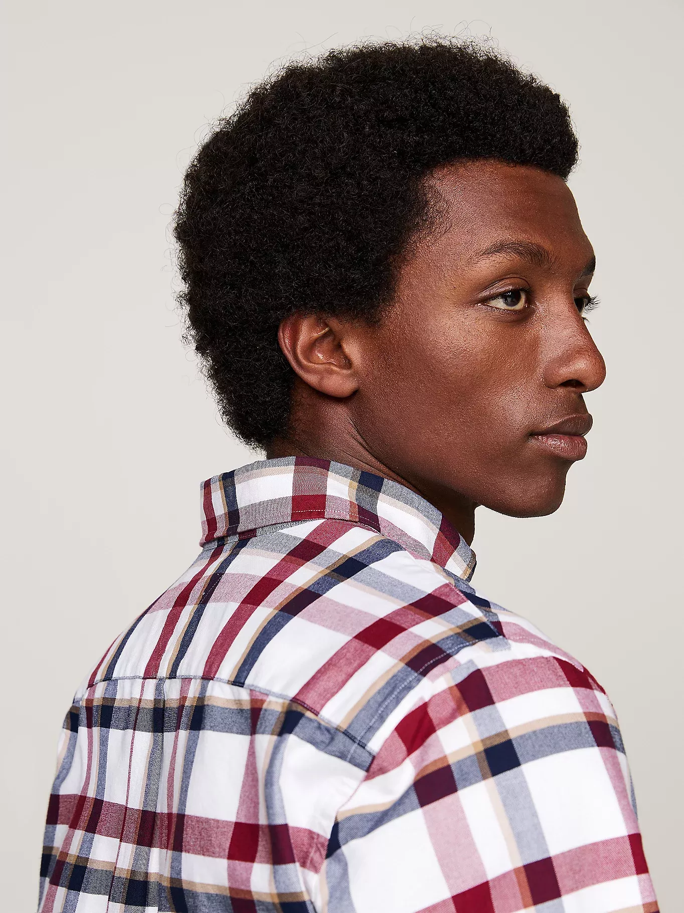 Chemise Oxford coupe standard à carreaux