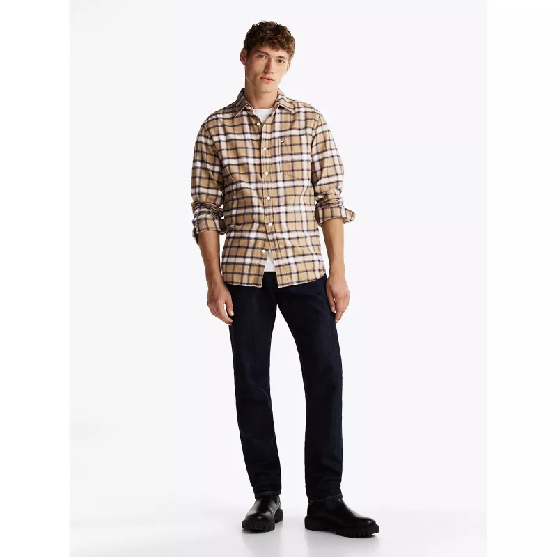 Chemise coupe standard à carreaux ombrés