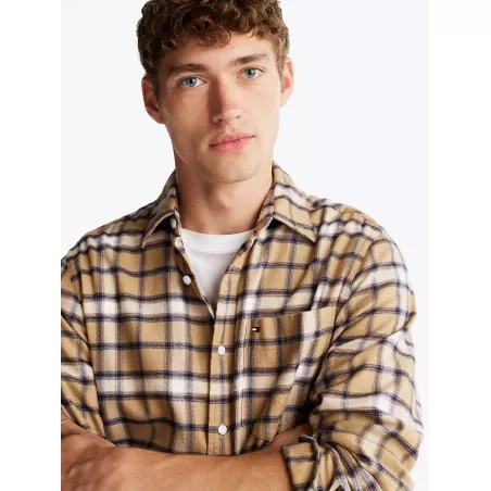 Chemise coupe standard à carreaux ombrés