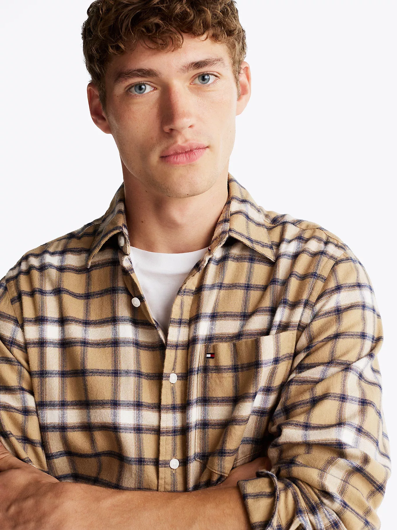 Chemise coupe standard à carreaux ombrés
