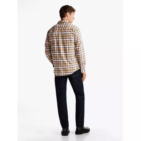 Chemise coupe standard à carreaux ombrés