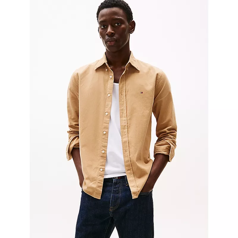 Chemise coupe standard en velours côtelé
