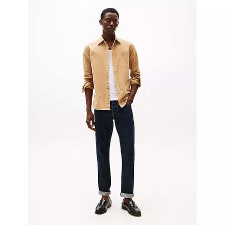 Chemise coupe standard en velours côtelé
